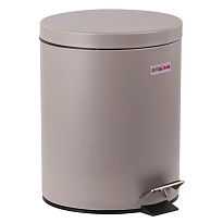 Ведро-контейнер для мусора (урна) с педалью LAIMA Classic, 12 л, серое, матовое, металл, со съемным внутренним ведром в Павлодаре