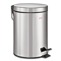 Ведро-контейнер для мусора (урна) с педалью LAIMA Classic, 12 л, зеркальное, нержавеющая сталь, со съемным внутренним ведром в Павлодаре