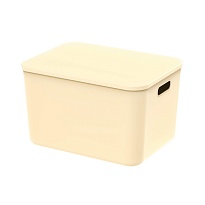 Ящик пластиковый вкладываемый бежевый 410х305х245 мм в Павлодаре