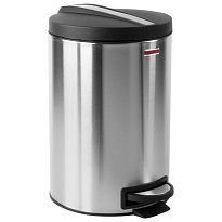 Ведро-контейнер для мусора (урна) с педалью LAIMA Modern, 12 л, матовое, нержавеющая сталь, со съемным внутренним ведром в Павлодаре