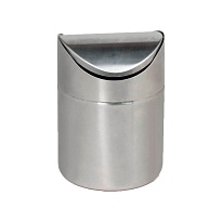 Урна для мусора 1,2 л настольная, с качающейся крышкой, нержавеющая сталь, матовая в Павлодаре Урна для мусора 1,2 л настольная, с качающейся крышкой, нержавеющая сталь, матовая в Павлодаре