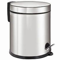 Ведро-контейнер для мусора урна с педалью LAIMA Classic Plus, 5 л, зеркальное в Павлодаре