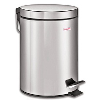 Ведро-контейнер для мусора (урна) с педалью LAIMA Classic, 5 л, зеркальное, нержавеющая сталь, со съемным внутренним ведром в Павлодаре