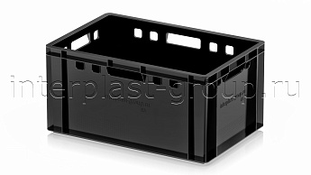 Ящик для мяса и колбасных изделий Е-3 черный в Павлодаре Ящик для мяса и колбасных изделий Е-3 черный в Павлодаре