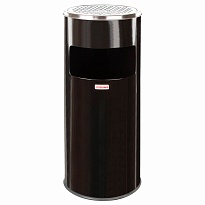 Урна с пепельницей 27 л, нержавеющая сталь, черная, LAIMA PROFESSIONAL в Павлодаре Урна с пепельницей 27 л, нержавеющая сталь, черная, LAIMA PROFESSIONAL в Павлодаре