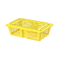 Ящик продуктовый универсальный желтый в Павлодаре Ящик продуктовый универсальный желтый в Павлодаре