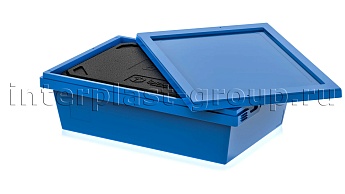 Изотермический контейнер KV 6416 в сборе с крышкой голубой в Павлодаре Изотермический контейнер KV 6416 в сборе с крышкой голубой в Павлодаре