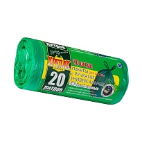 Мешки для мусора 20 л, биоразлагаемые, с ручками, черные, в рулоне 30 шт., ПНД, 10 мкм, 550х440 мм, Крепак, 4607075710047 в Павлодаре Мешки для мусора 20 л, биоразлагаемые, с ручками, черные, в рулоне 30 шт., ПНД, 10 мкм, 550х440 мм, Крепак, 4607075710047 в Павлодаре