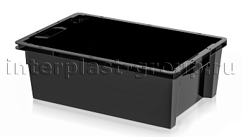 Ящик универсальный для овощей, фруктов и хлеба сплошной черный в Павлодаре