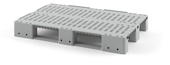 Поддон пластиковый перфорированный (усилен 1 трубой) с бортиками серый в Павлодаре Поддон пластиковый перфорированный (усилен 1 трубой) с бортиками серый в Павлодаре
