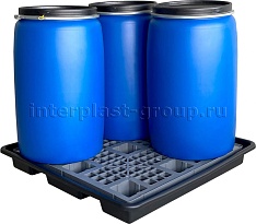 Поддон пластиковый для четырех бочек в Павлодаре Поддон пластиковый для четырех бочек в Павлодаре