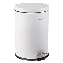 Ведро-контейнер для мусора (урна) с педалью LAIMA Classic, 12 л, белое, глянцевое, металл, со съемным внутренним ведром в Павлодаре Ведро-контейнер для мусора (урна) с педалью LAIMA Classic, 12 л, белое, глянцевое, металл, со съемным внутренним ведром в Павлодаре