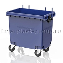 Мусорный контейнер 770 л синий без крышки 770 голубой в Павлодаре